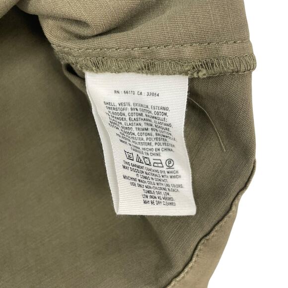 Pilcro and The Letterpress Dark Green Button Front Utility Skirt Womens 10 - Picture 6 of 7